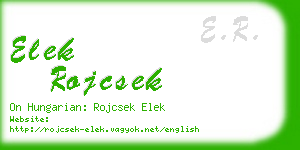 elek rojcsek business card
